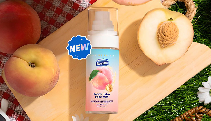 Dear Me Beauty X Buavita, Face Mist dengan Sensasi Segar dari Jus Buah Peach Asli!