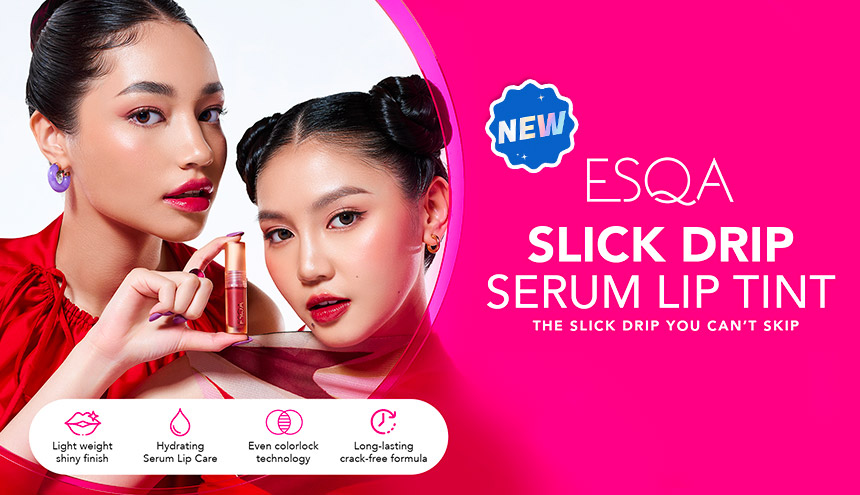 Bibir Auto Lembap & Juicy Pakai Serum Lip Tint Esqa!