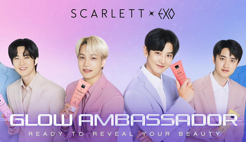 Scarlett Whitening Resmi Gaet Exo Jadi Glow Ambassador!