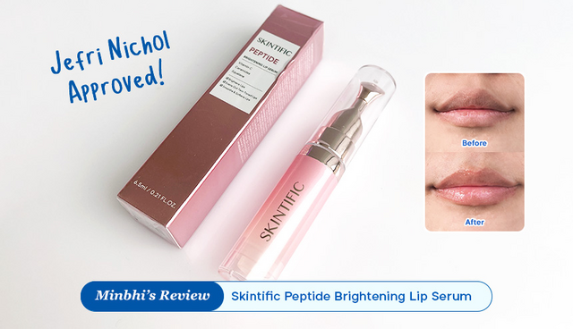 Review Skintific Peptide Brightening Lip Serum: Jefri Nichol Approved!