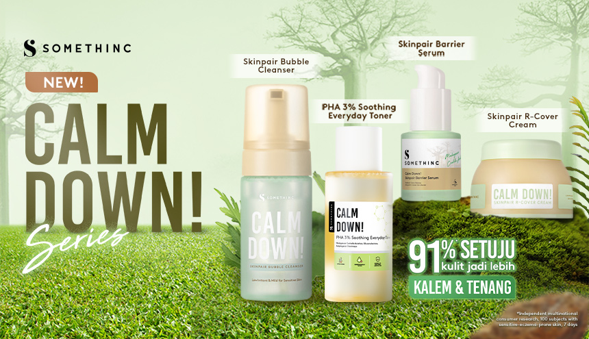 Skincare Kulit Sensitif? CALM DOWN SERIES Somethinc Jawabannya!