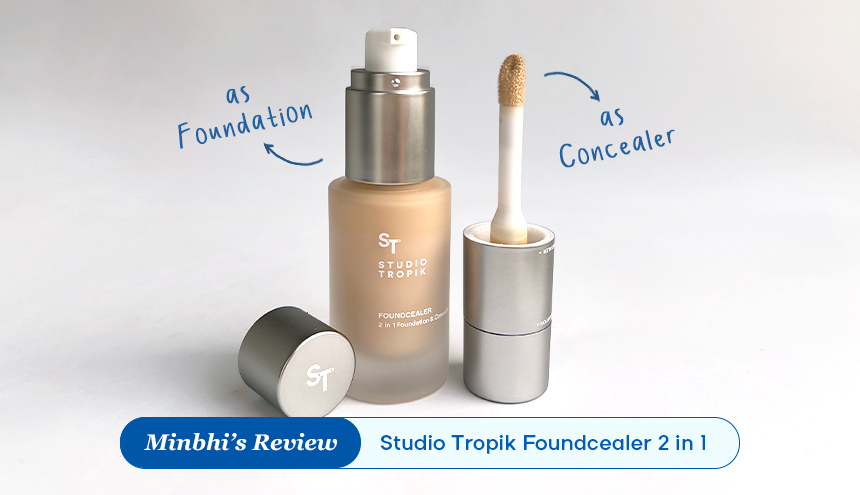 Review Studio Tropik Foundcealer 2 in 1: Coverage Praktis, Super Nampol!