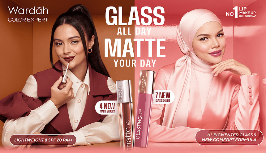 11 Shade Baru Wardah Glasting Liquid Lip: Sekarang Ada Versi Matte-nya!