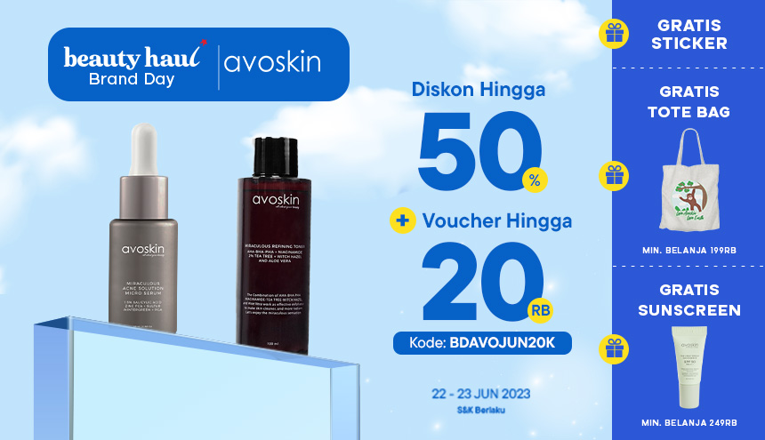 List Harga Miring Buat Toner dan Serum dari Avoskin!