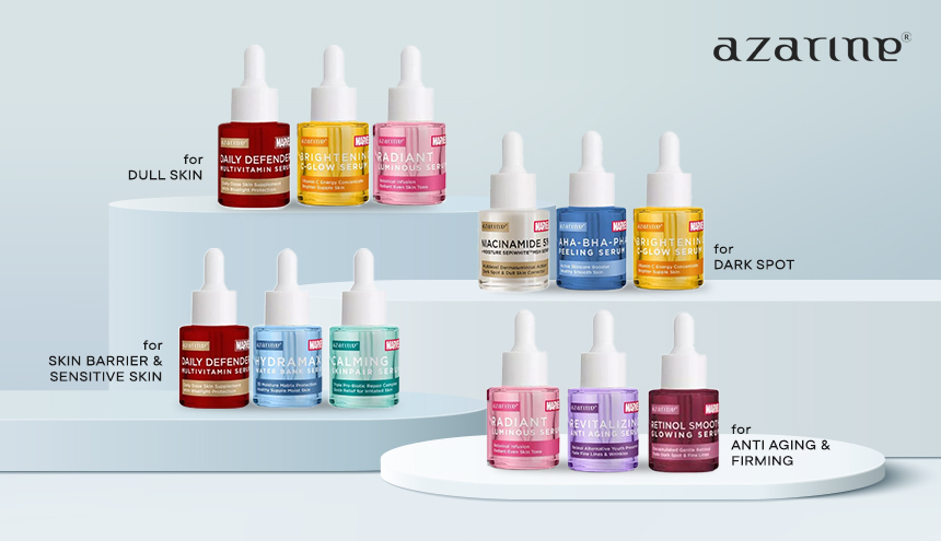 Dari Mencerahkan Hingga Anti Aging, Intip Bundle Serum dari Azarine X Marvel!