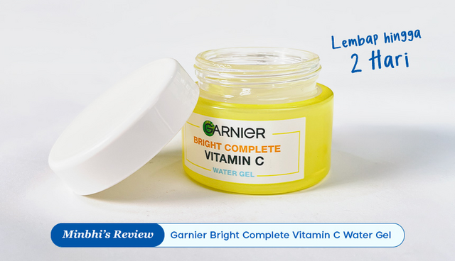 Review Garnier Bright Complete Vitamin C Water Gel Moisturizer: 2 Hari Nonstop Lembapnya