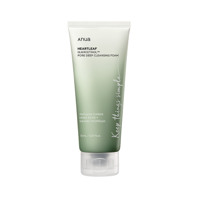 ANUA HEARTLEAF QUERCETINOL PORE DEEP CLEANSING FOAM