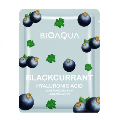 BIOAQUA Blackcurrant Hyaluronic Acid Moisturizing Skin Essence Mask BIOAQUA Blackcurrant Hyaluronic Acid Moisturizing Skin Essence Mask