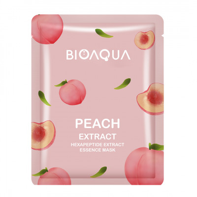 BIOAQUA Peach Extract Hexapeptide Extract Facial Mask