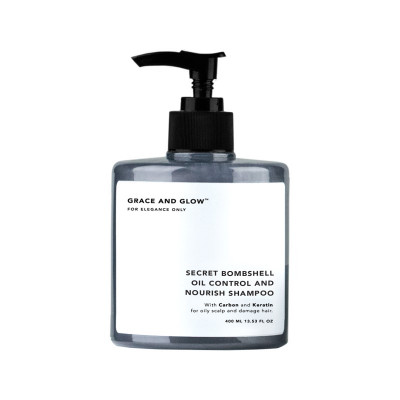 GRACE AND GLOW Secret Bombshell Oil Control and Nourish Shampoo with Charcoal and Keratin