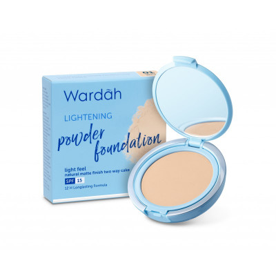 WARDAH Lightening Powder Foundation Light Feel SPF 15 PA ++ 12 g