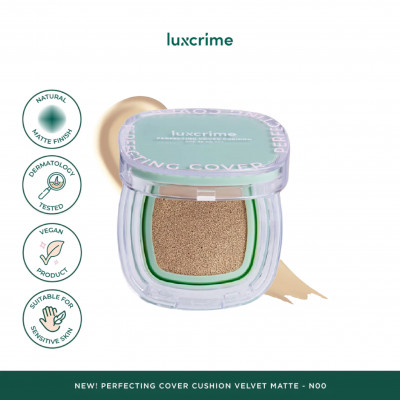 LUXCRIME Perfecting Cover Cushion - Velvet Matte SPF 50 PA +++