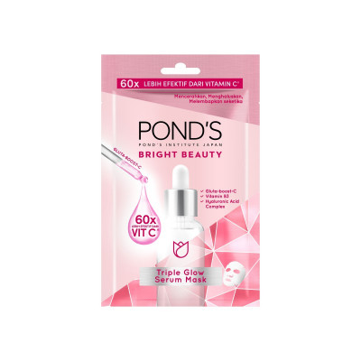 PONDS Bright Beauty Triple Glow Serum Mask 20g with GlutaBoostC-Niacinamide PONDS Bright Beauty Triple Glow Serum Mask 20g with GlutaBoostC-Niacinamide