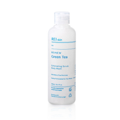 REI SKIN Reinew Green Tea Gentle Exfoliating Scrub Body Wash