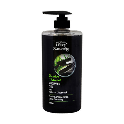 LEIVY Shower Gel - Bamboo Charcoal 1000ml - Body Wash / Sabun mandi