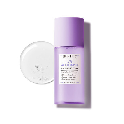 SKINTIFIC 5% AHA/BHA Exfoliating Toner