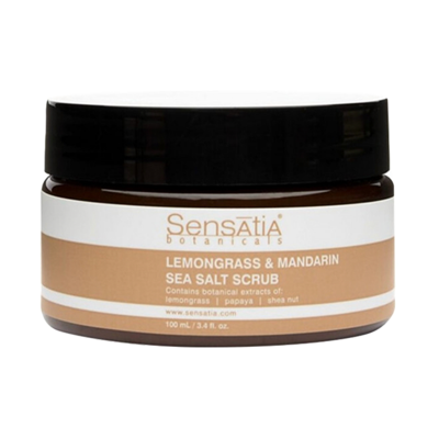 SENSATIA BOTANICALS Lemongrass & Mandarin Sea Salt Scrub