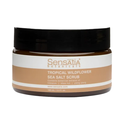 SENSATIA BOTANICALS Tropical Wildflower Sea Salt Scrub