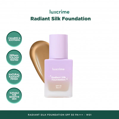 LUXCRIME Radiant Silk Foundation SPF 50 PA +++