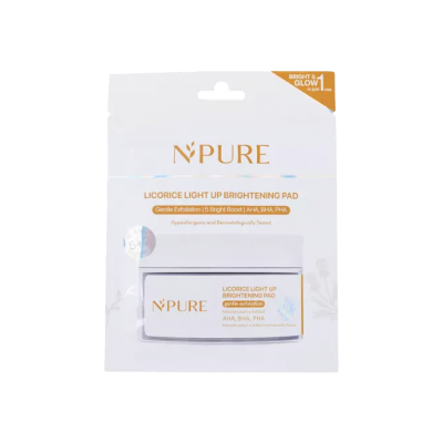 NPURE Licorice Light Up Brightening Pad Ziplock