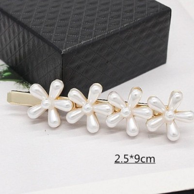 NO BRAND Flower Pearl Clip