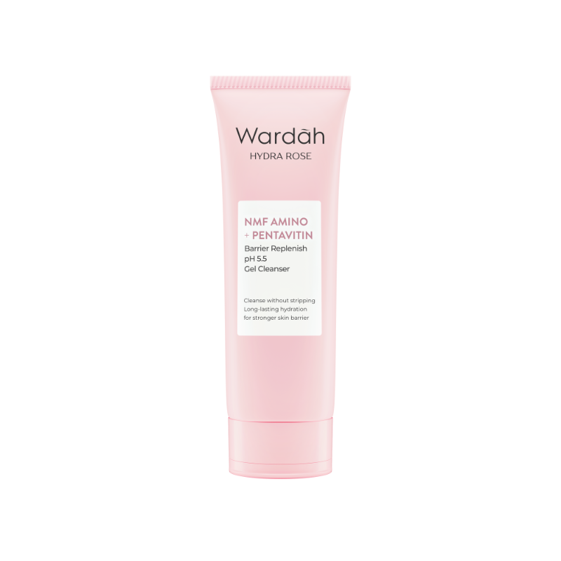 WARDAH Hydra Rose NMF Amino + Pentavitin Barrier Replenish pH 5.5 Gel Cleanser