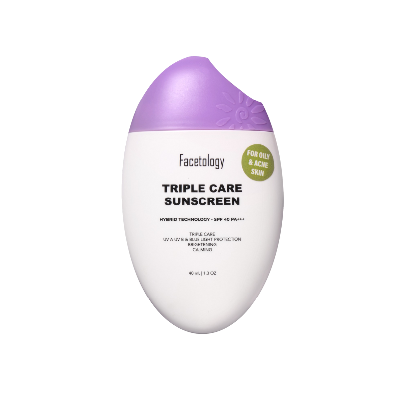 FACETOLOGY Triple Care Sunscreen For Oily Skin SPF 40 PA+++