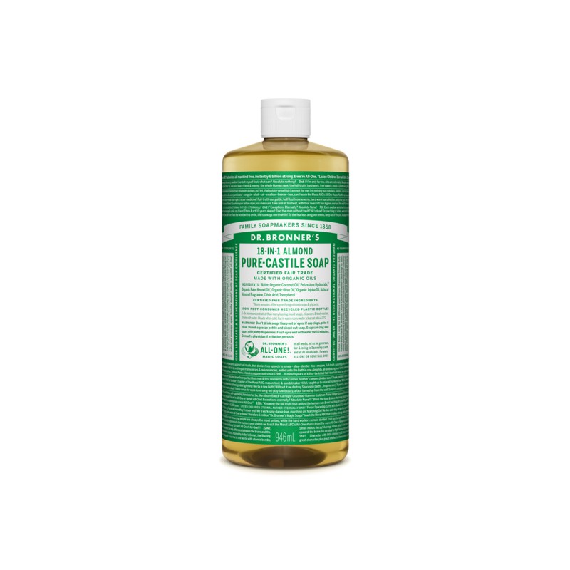 DR BRONNERS Almond Pure Castile Liquid Soap