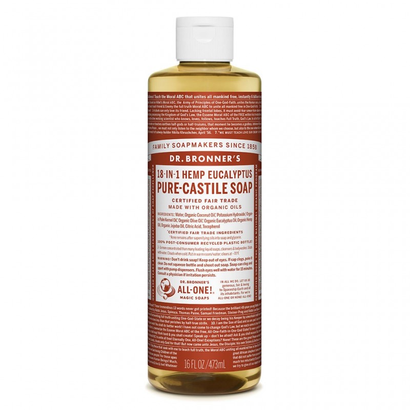 DR BRONNERS Eucalyptus Pure Castile Liquid Soap