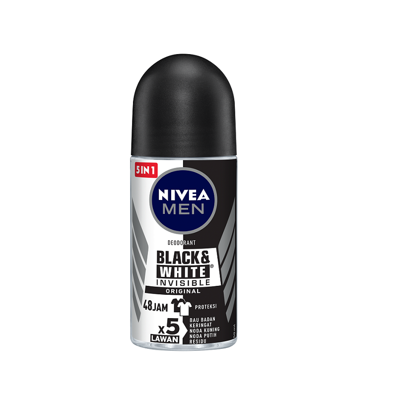 NIVEA MEN Deodorant Invisible Black & White Roll On