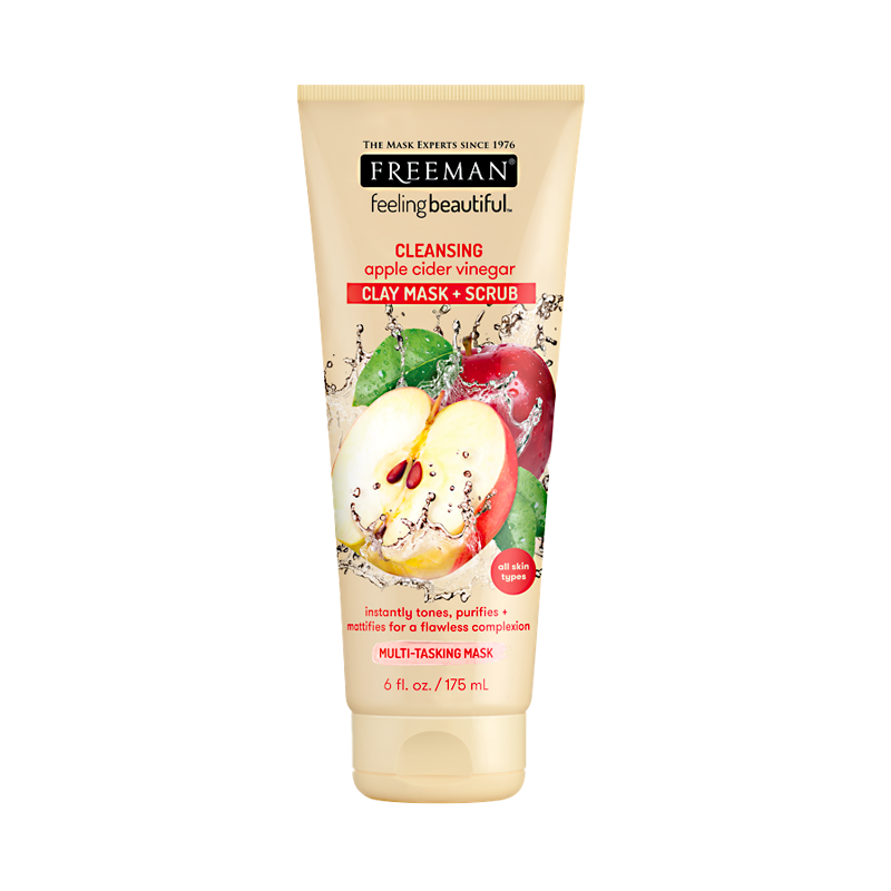 FREEMAN Feeling Beautiful Cleansing Apple Cider Vinegar Clay Mask and Scrub