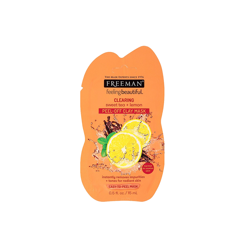 FREEMAN Freeman Feeling Beautiful Clearing Sweet Tea & Lemon Peel-Off Clay Mask Sachet