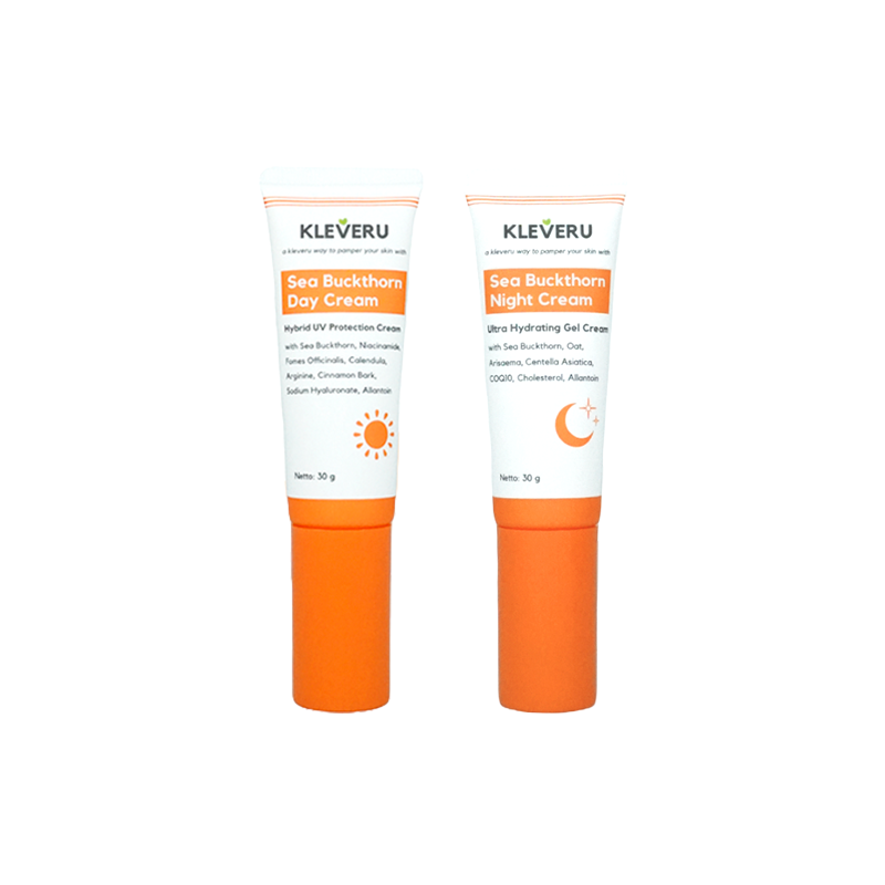 KLEVERU Day and Night Sea Buckthorn Moisturizer Bundle