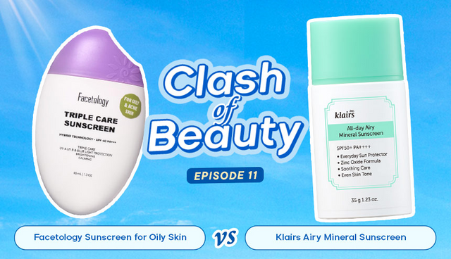 Review Sunscreen Klairs Vs Facetology, Mana yang Teksturnya Paling Ringan & Ternyaman?